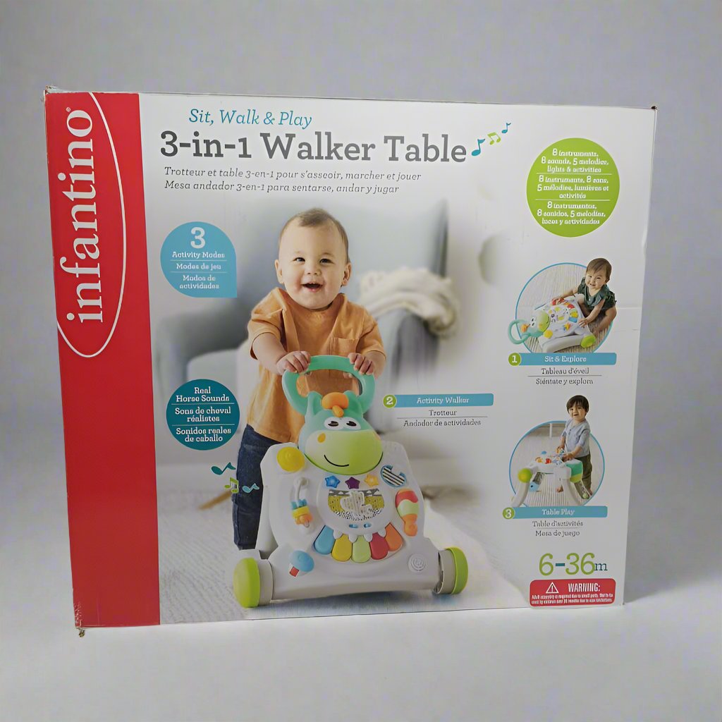 Corre Pasillo Interactivo Infantino 3 En 1 / Walker Table 6 A36 M