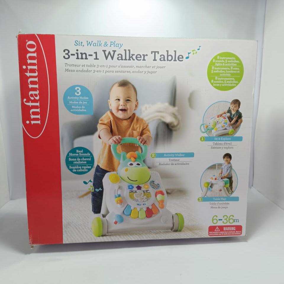 Corre Pasillo Interactivo Infantino 3 En 1 / Walker Table 6 A36 M