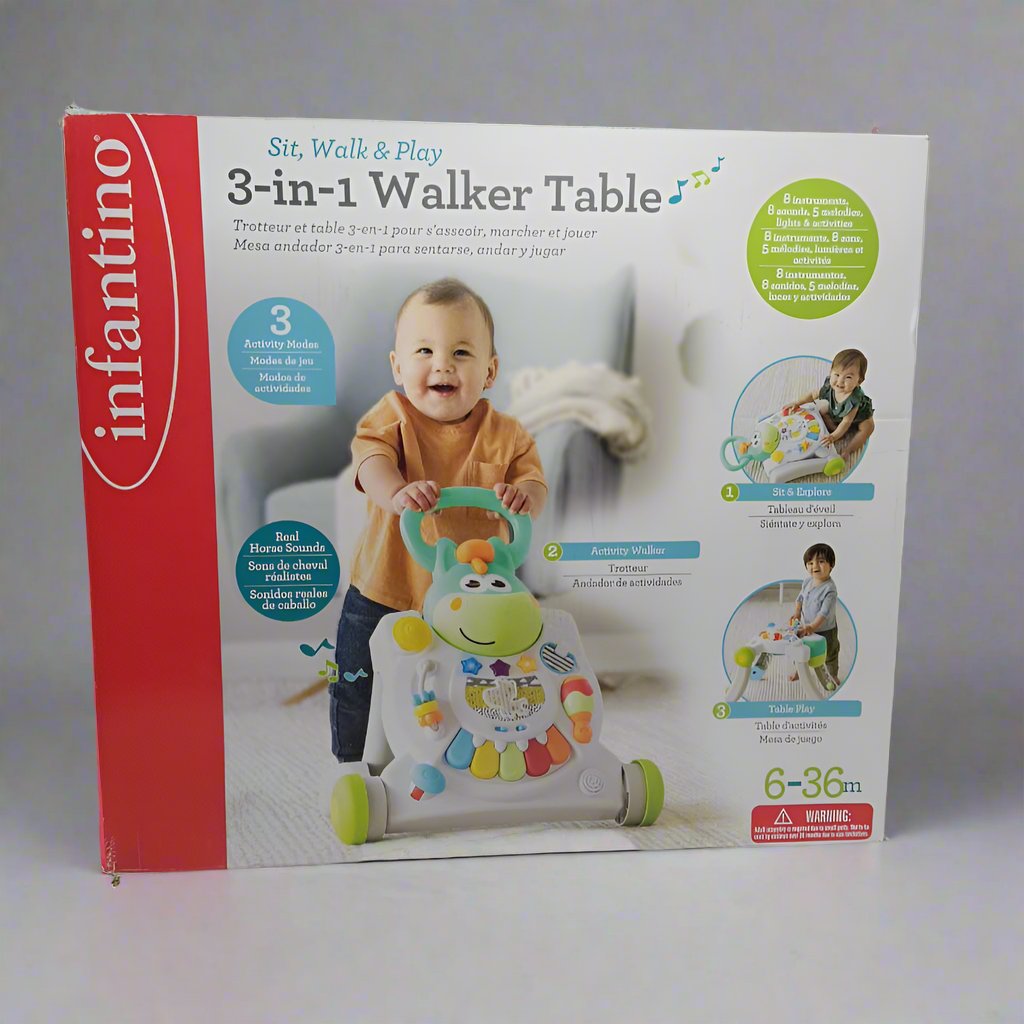 Corre Pasillo Interactivo Infantino 3 En 1 / Walker Table 6 A36 M