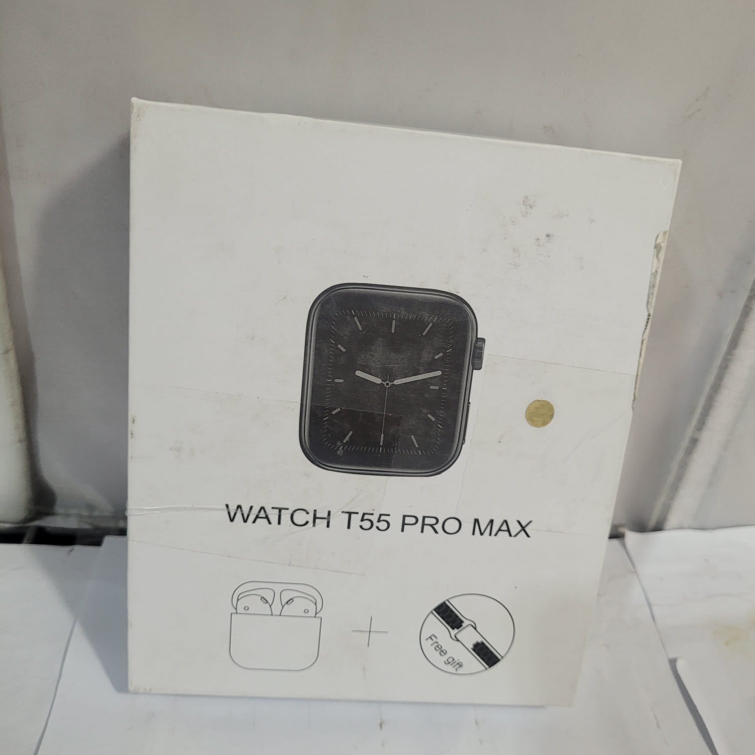 Reloj Inteligente Generico T55 Pro Max +Audifonos Negro/Rosado [Producto Openbox] [Nwr]