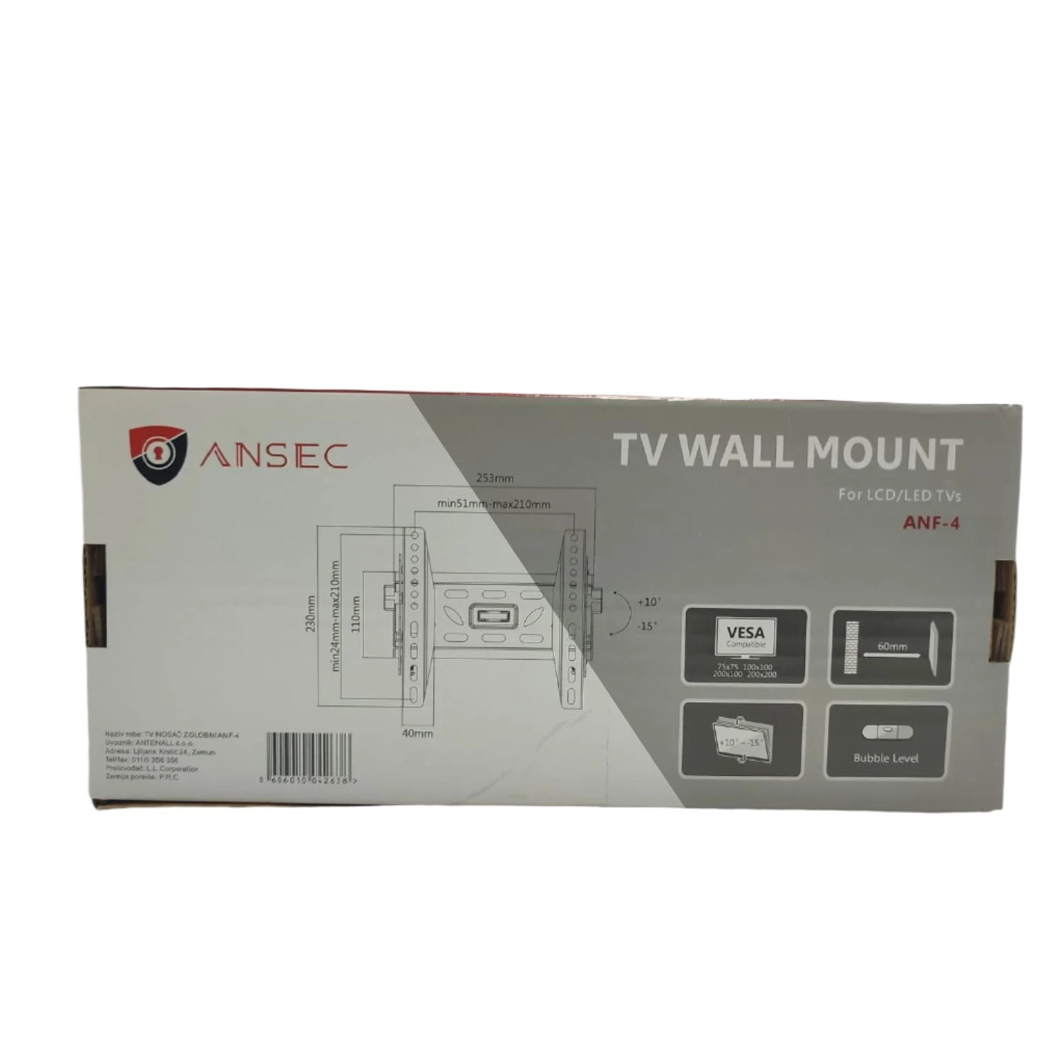 Tv Wall Mount Ansec Anf-4 23"-42"