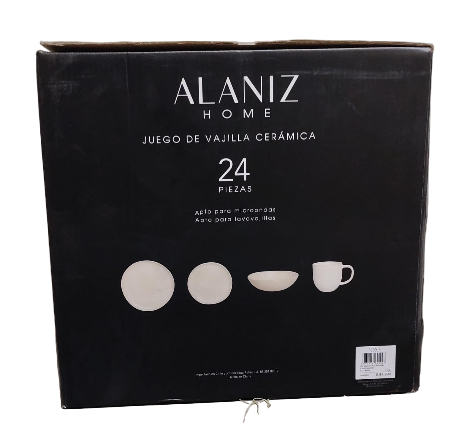 Juego De Vajillas Ceramica Alaniz Home 92b-006-Set24 Natural 24