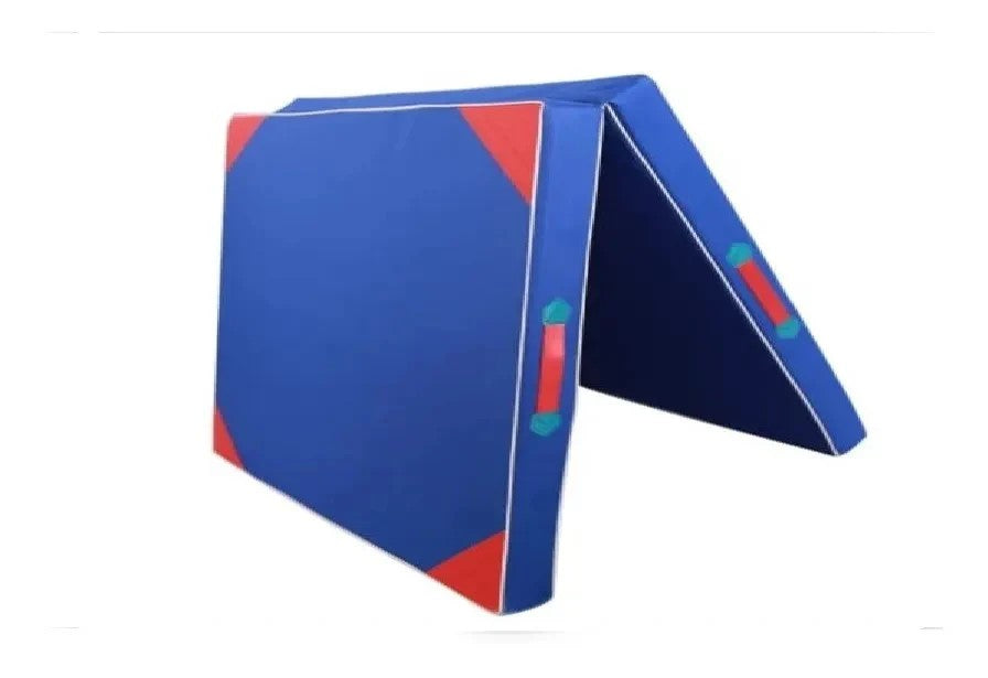 Colchoneta Plegable Genérico Oxford De Lona Azul 100x50x5