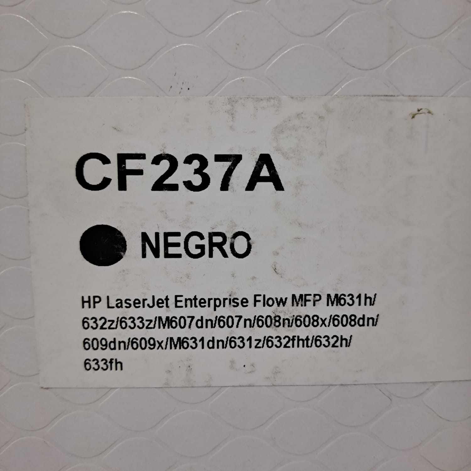 Toner Recotoner Cf237 A Hp Laser Jet  Enterprise Flow Mfp Negro