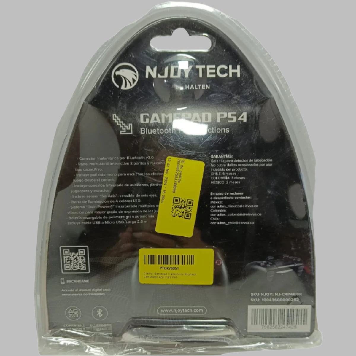 Mango De Play  4 Njoytech Inalambrico Azul