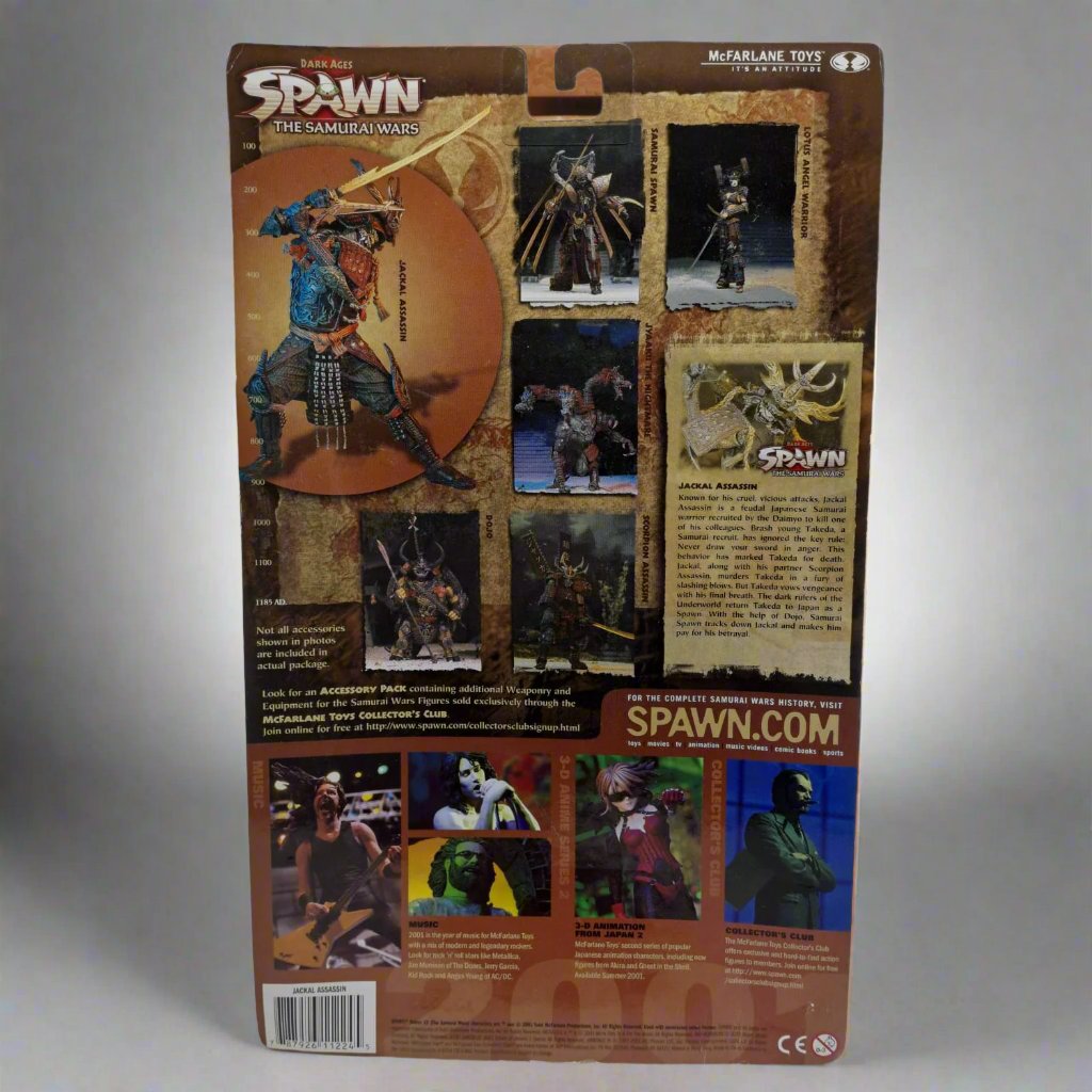 Figura Dark Ages Spawn The Samurái Wars Chacal Assassin McFarland Toys Serie 19-