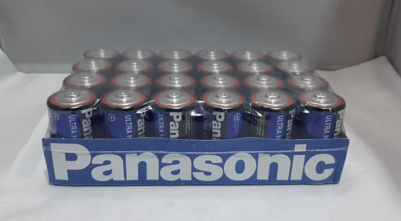 Pack de 16 display de 24 pilas zinc manganeso d 1,5v ultra hyper panasonic