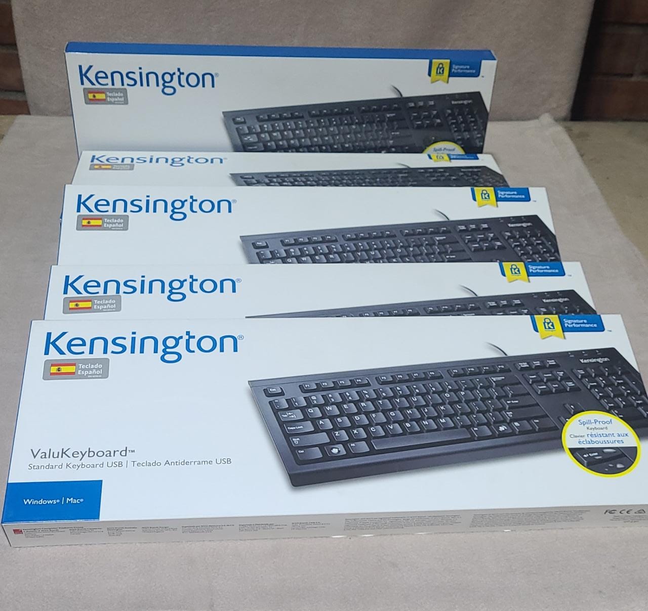 Pack de 6 teclado resistente a derrames USB kensington [Openbox]