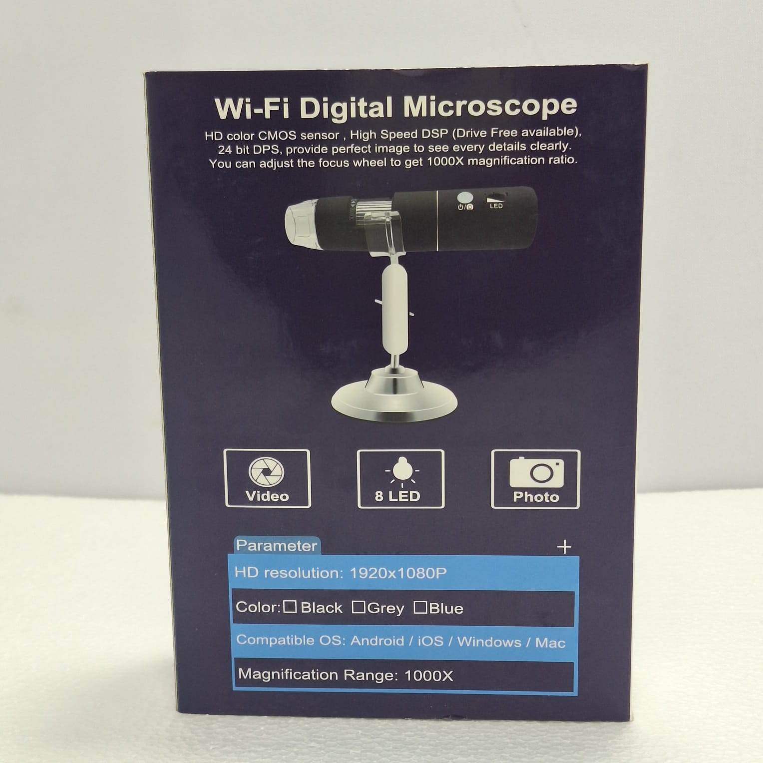 MIICROSCOPE DIGITAL USB TAKMLY WIRELESS INSPECTION CAMARA NEGRO