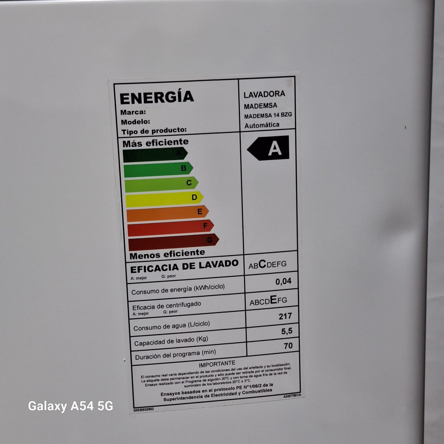 Lavadora Automatica Mademsa 14 Bzg Blanco 14kg