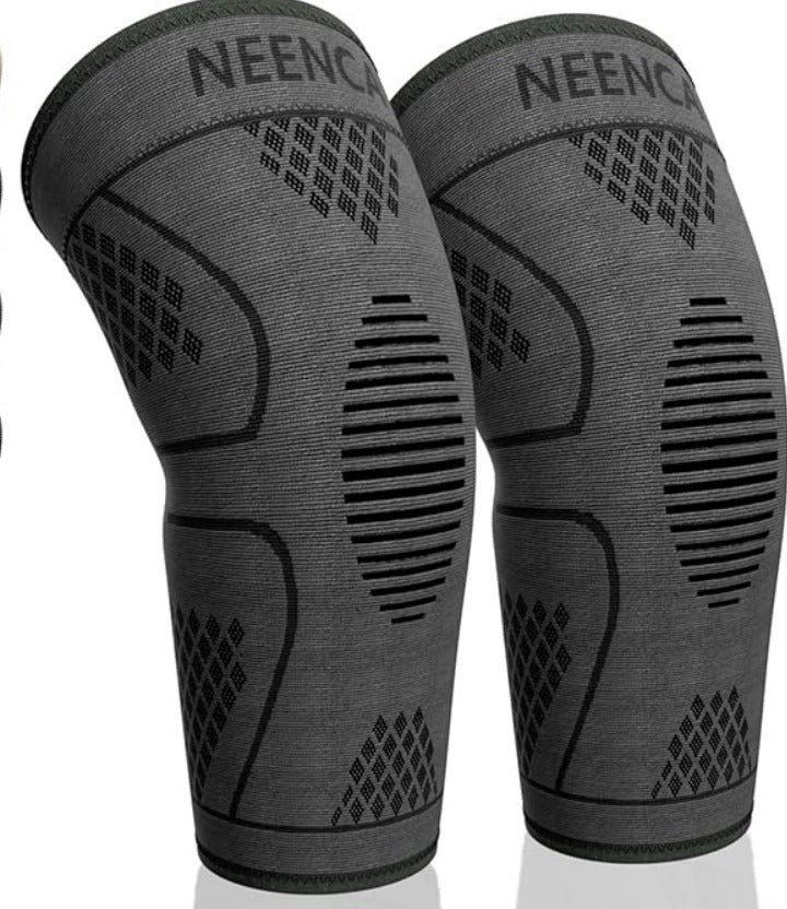 Rodilleras  Deportiva Neenca Elástica Gimnasio Knee Brace Negro M 2 Pieza