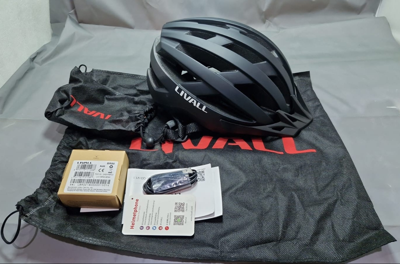 Casco Inteligente Livall Led Mt1 Neo Negro M