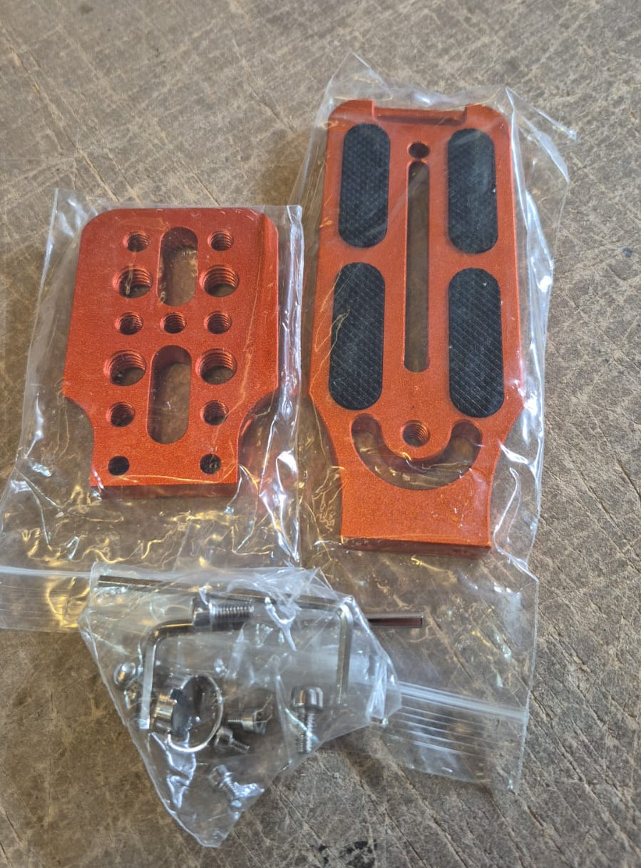 Soporte Cámara Vertical Genérico Clapper En Forma L  Placa Rapida Anaranjado