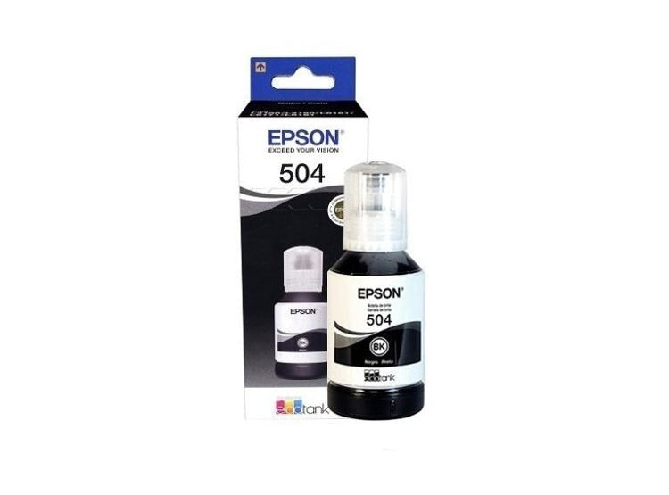 Pack de 2 botellas tinta epson t504 127ml negro c13t03n12a