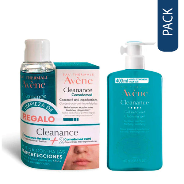 Pack Avene Cleanance Comedomed + Gel Limpiador y Gel Limpiador Facial Cleanance