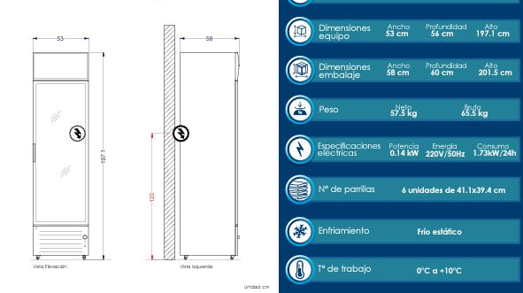 Visicooler Ventus Lg-360Led Negro 360 Lts