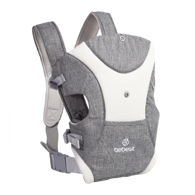 Mochila Triple Posicion Para Llevar A Tu Bebe Bebesit Plomo 3 A 12 Kg