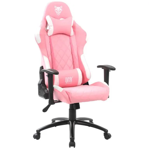 Silla Gamer Kuden V2 Gear Game Rosa - Blanco