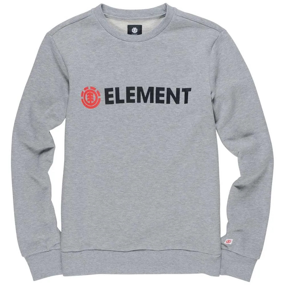 Polerón element vertical crew gris claro talla l