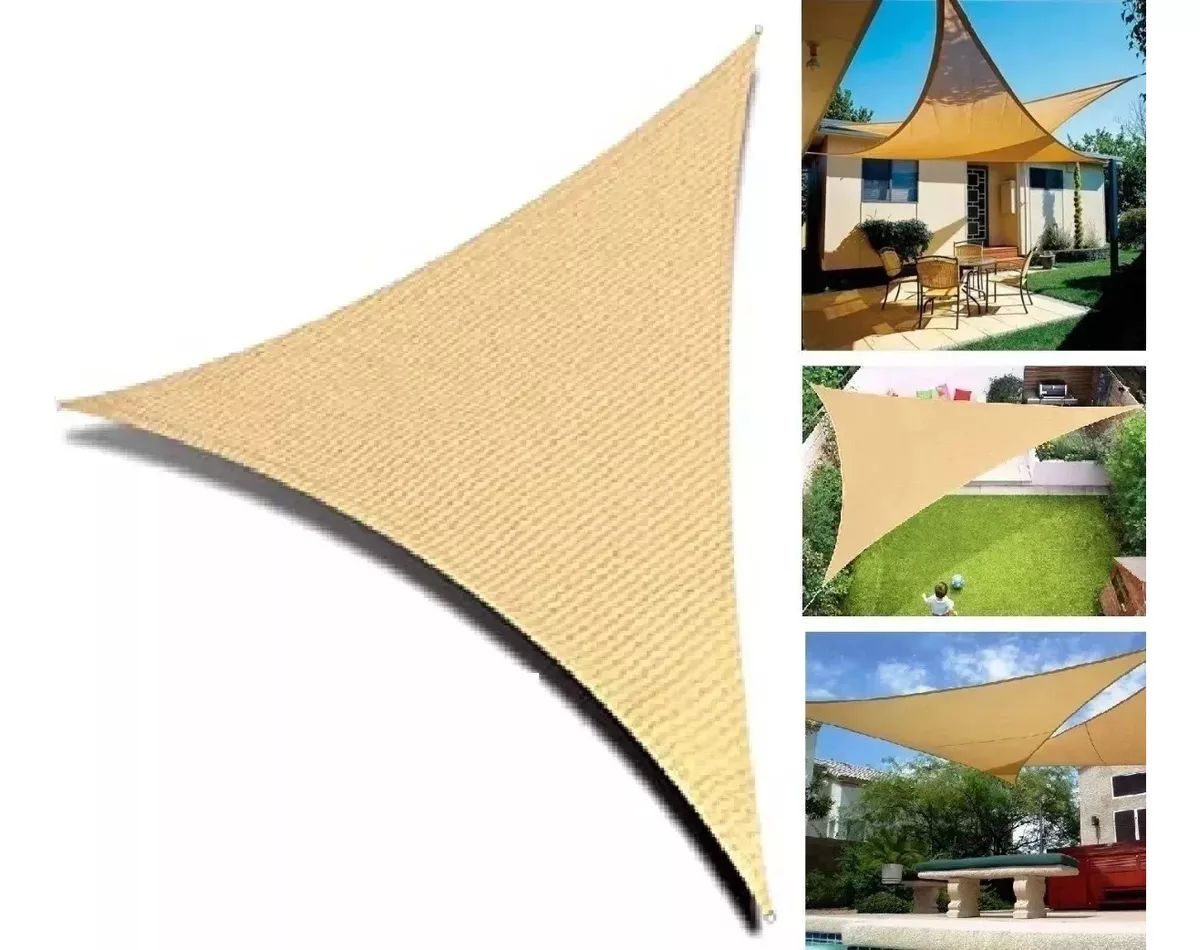 Toldo Vela Sombra Generico Shade Sail Anti-Uv Beige 180gsm