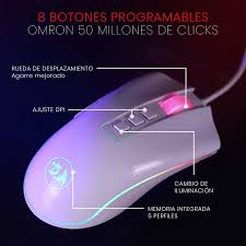 Mouse Gamer Redragon Cobra M711W Blanco