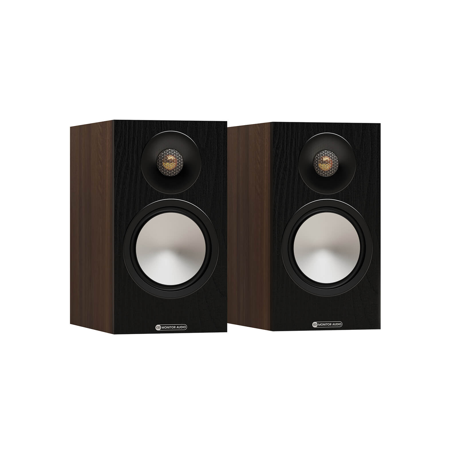 Parlantes Monitor Audio Bookshelf Bronze 50 6G Nogal