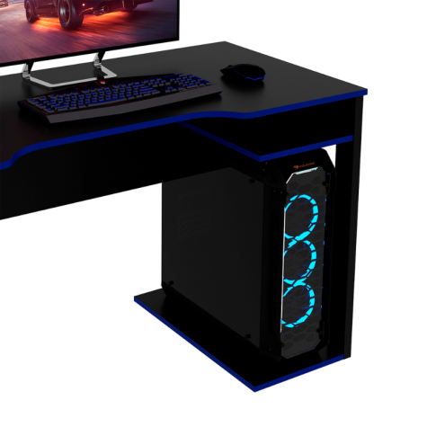 Mesa Gamer Tecnomobili Me4161 Negro / Azul