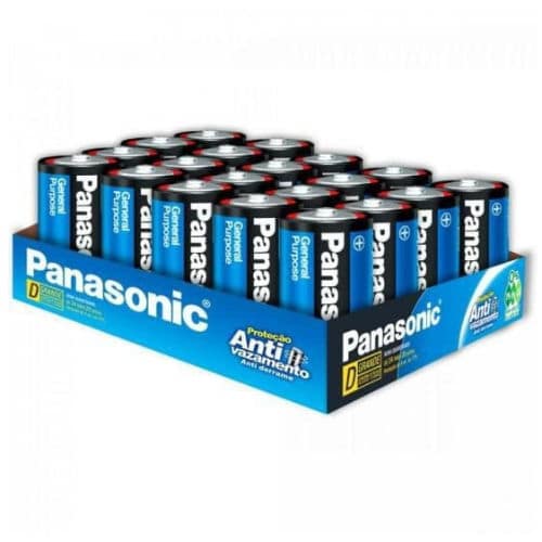 Pack de 16 display de 24 pilas zinc manganeso d 1,5v ultra hyper panasonic