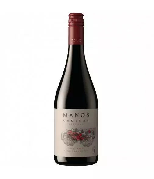 Vino manos andinas pinot noir hand harvested 2019