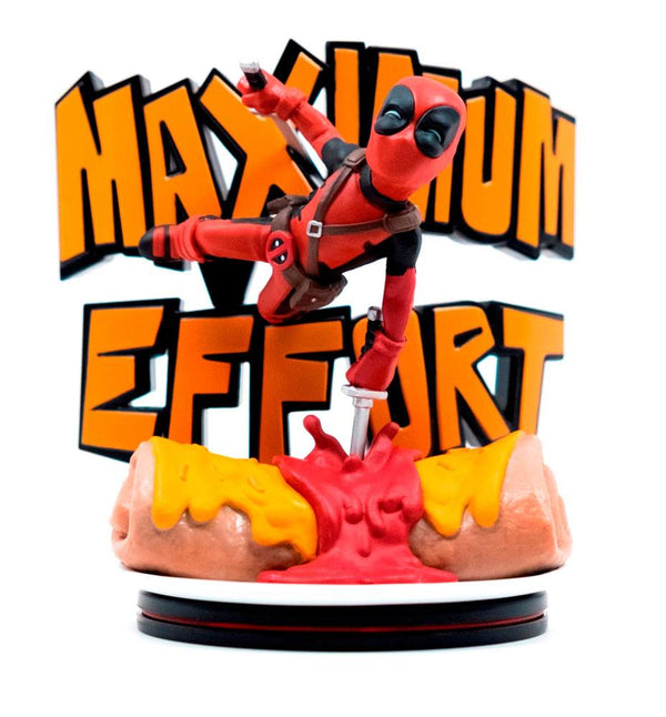 Figura deadpool maximum effort marvel diorama q-fig max