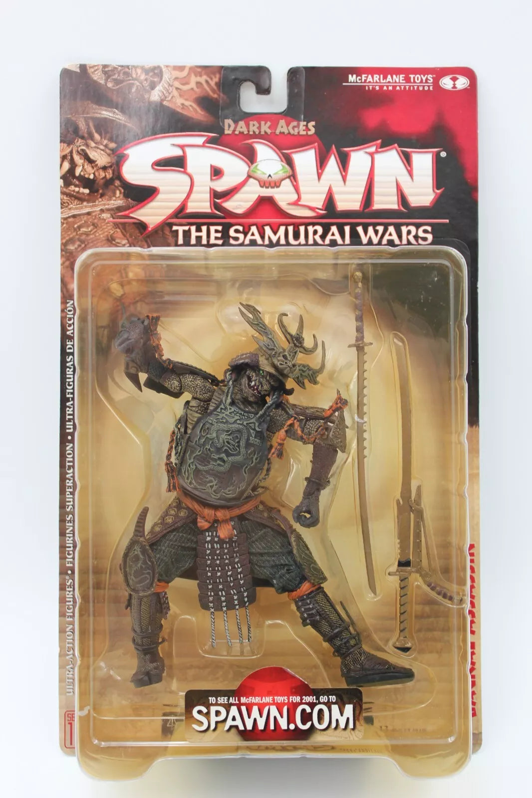 Figura Dark Ages Spawn The Samurái Wars Chacal Assassin McFarland Toys Serie 19-