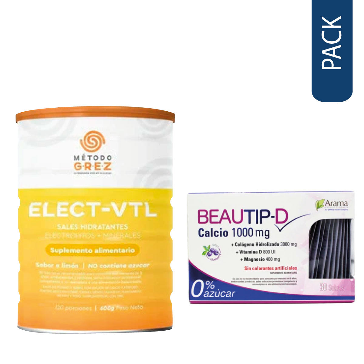 Pack beautip d 30 sachets y elec-vital- minerales electrolitos [Openbox]
