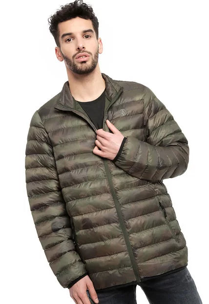 Parka volcom verde calce regular talla m