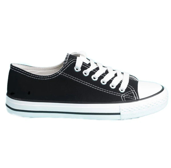 Zapatilla Hombre Zapatilla Hombre Lona negro clasica talla 43