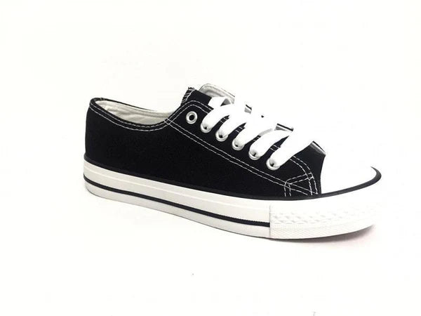 Zapatilla Hombre Zapatilla Hombre Lona negro clasica talla 43