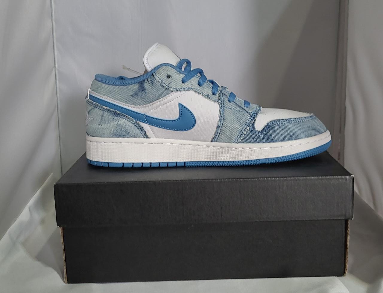 Zapatilla nike air jordan 1 low gs white dutch blue talla 38 unisex