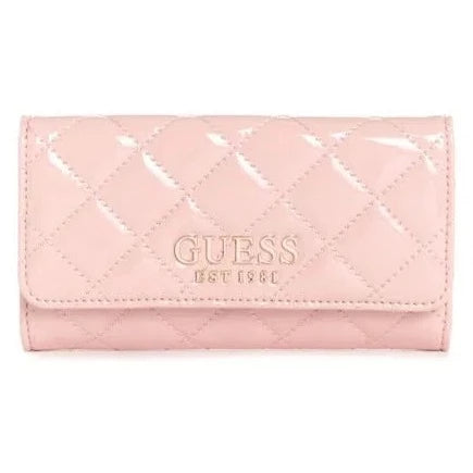 Billetera guess card & coin purse rosado
