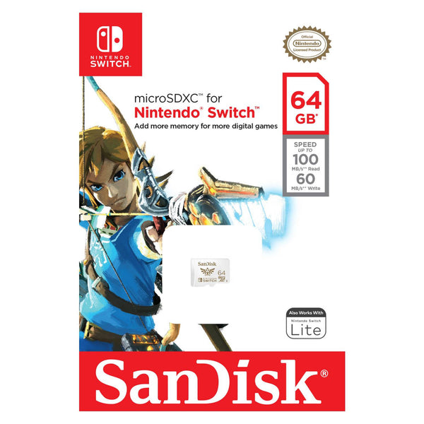 Microsdxc sandisk nintendo switch 64gb