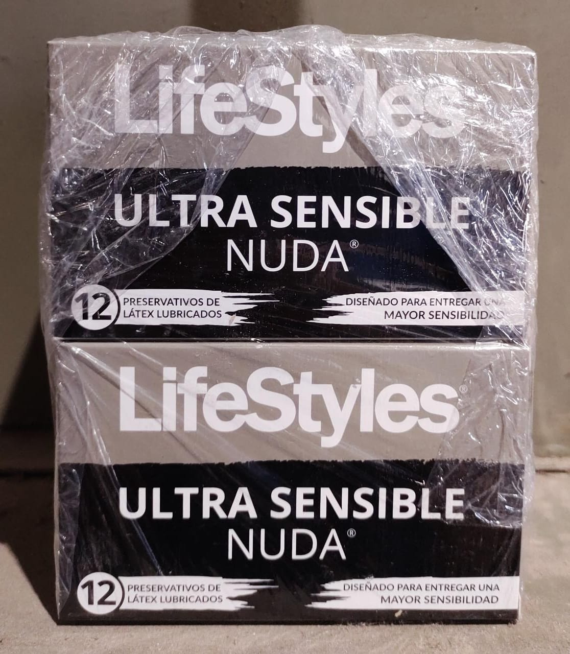 Pack de 4 cajas de 12 preservativos nuda lifestyles