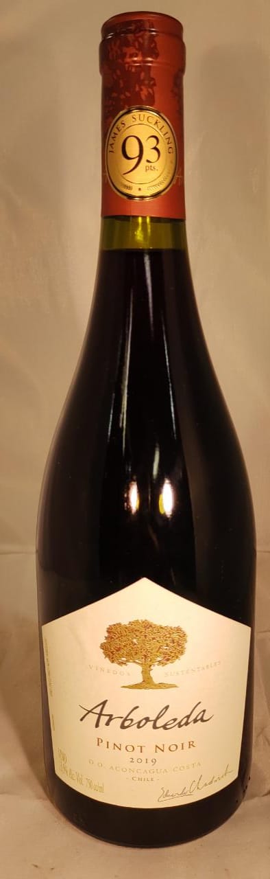Vino arboleda pinot noir 2019, 750 ml