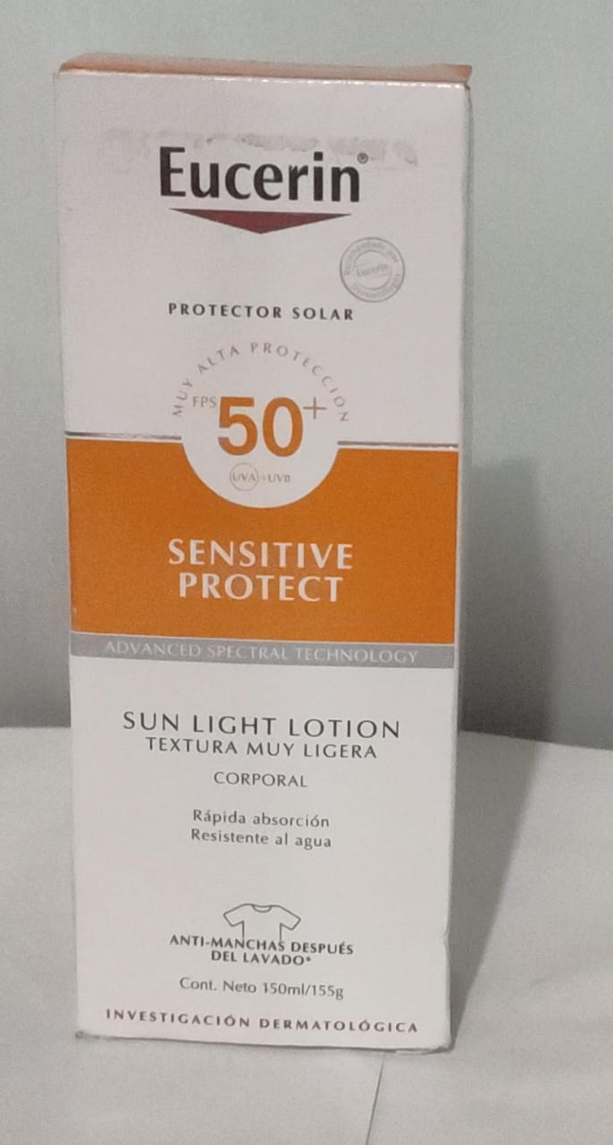 Sun Body Sensitive Protect Loción Textura muy Ligera FPS-50+
