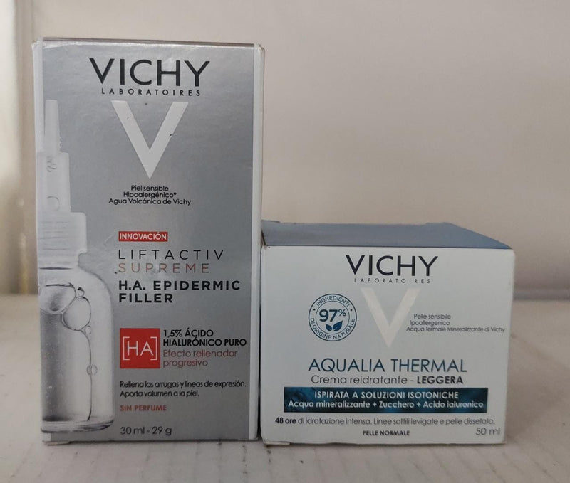 Pack de crema Rehidratante + Serum vichy Liftactiv supreme y Aqua thermal (50ml + 30ml)