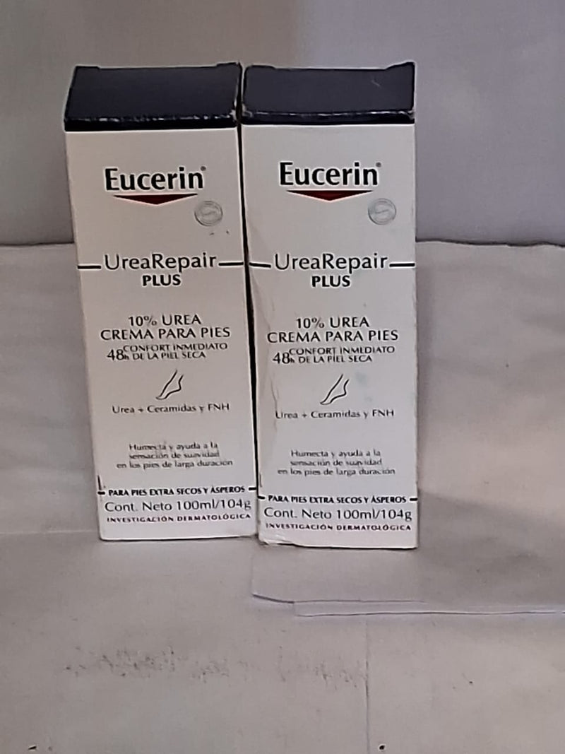 Pack de 2 Eucerin Crema Reparadora para Pies Secos 10% Urea 100ml