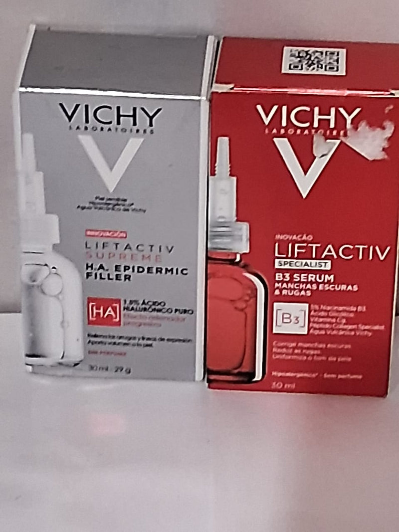 Pack serum vichy Anti-Arrugas Liftactiv H.A Epidermic Filler y Antimanchas Liftactiv B3