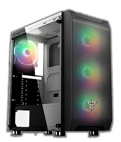 Gabinete gamer fantech CG80 NEGRO ATX