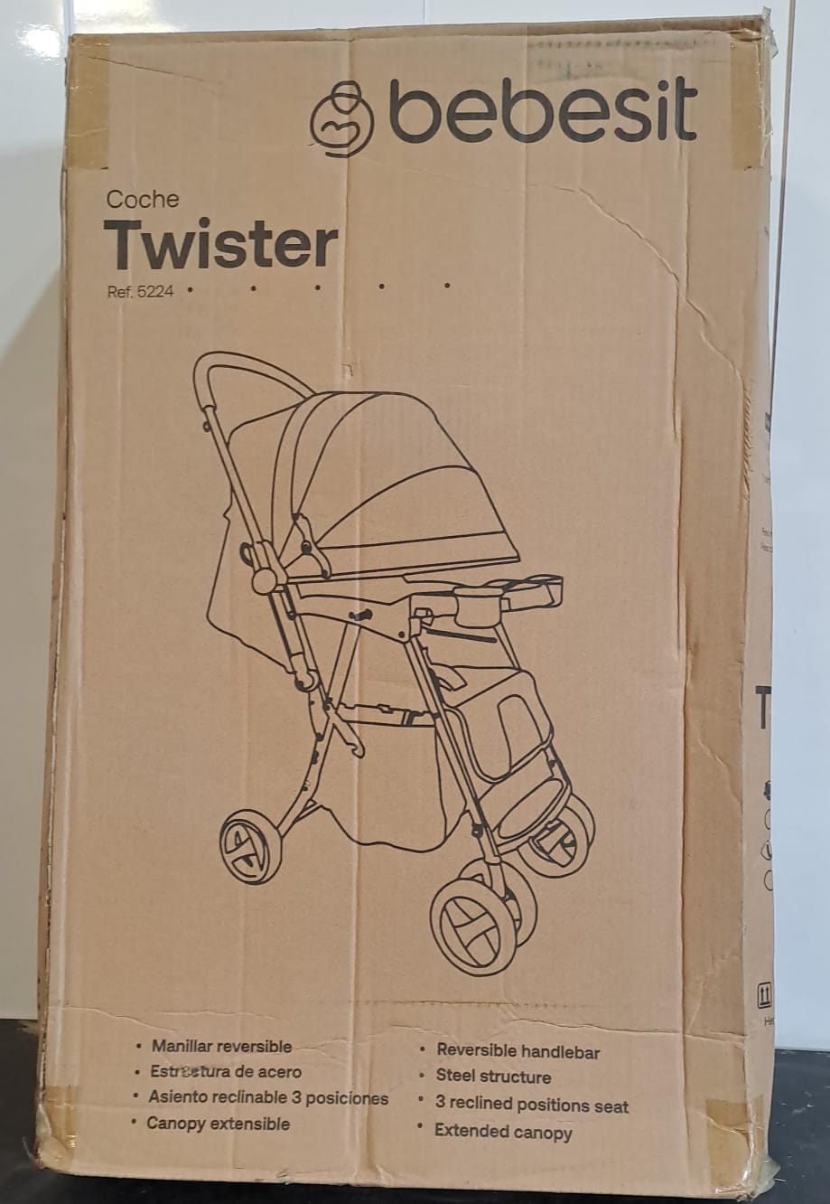 Coche Bebesit Twister Rosa [Openbox]