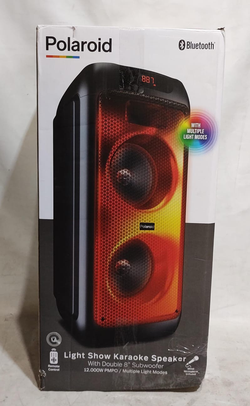 Parlante Polaroid Karaoke Speaker Pbt9071Bk Negro [Openbox]