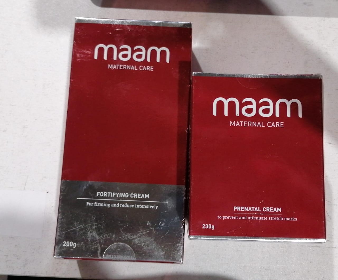 Pack MAAM Crema reafirmante 200gr y Crema Prenatal Antiestrias 230 gr [Openbox]