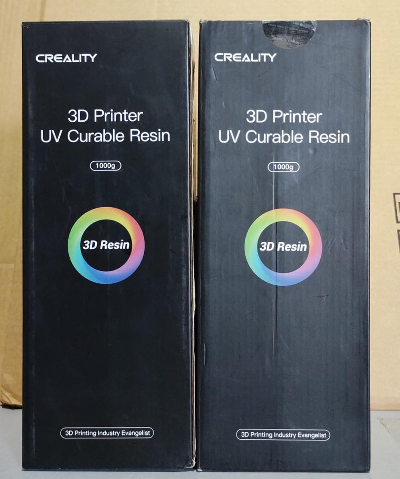 Pack de tinta para impresoras 3d creality printer uv curable resin blanco 1000g