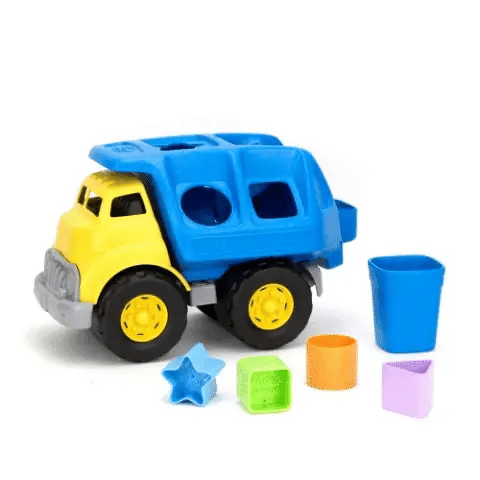 Shape sorter truck encastre green toys